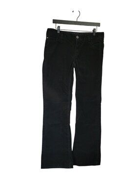 Eddie Bauer Black Corduroys Curvy Bootcut Womens size 8